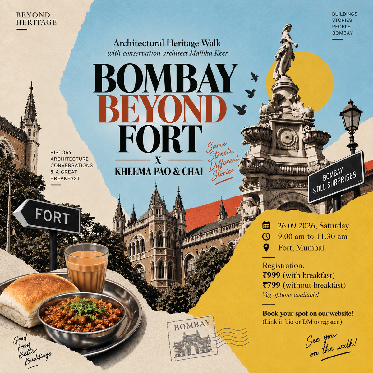 Bombay Beyond Fort x Kheema Pao And Chai