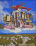 Vasudev Kamat - Oil on Canvas