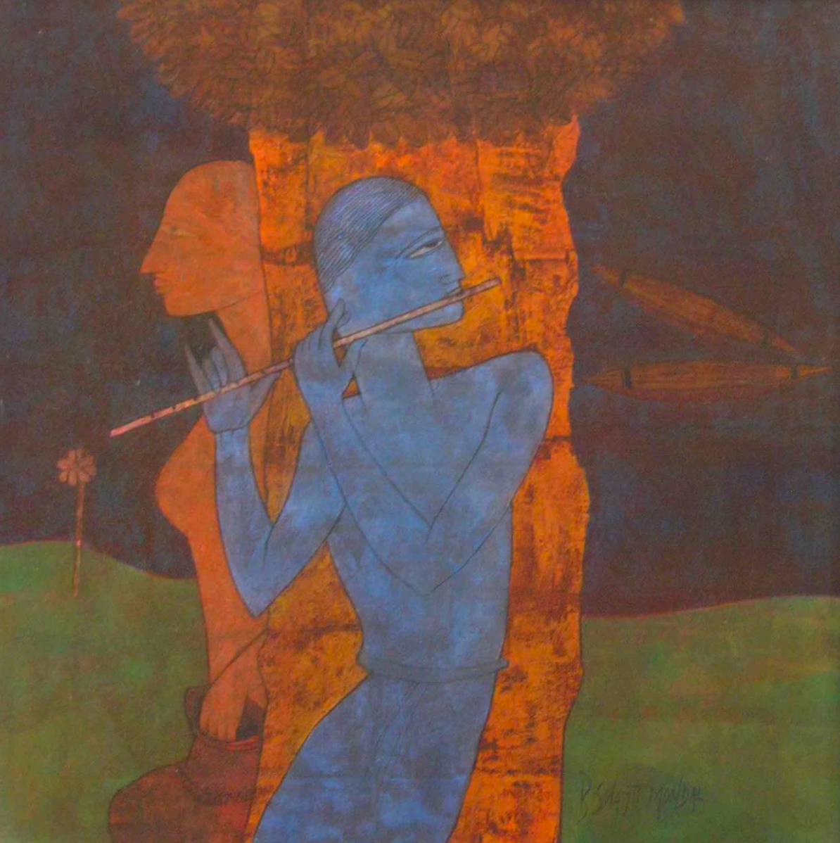 Biswajit Mondal - Oil on Canvas